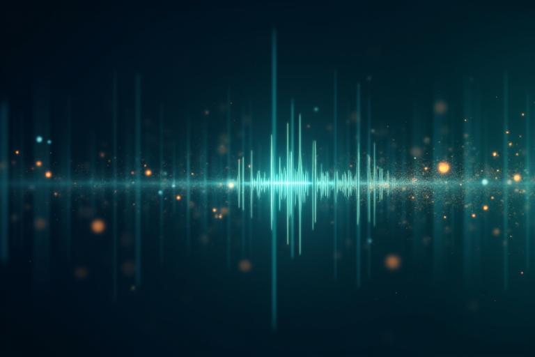 Abstract digital graphic representing sleep cycle data analysis.